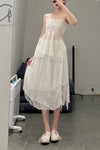 SWAYING/KNIT Bow Tube Top White SW22SST01 PS47